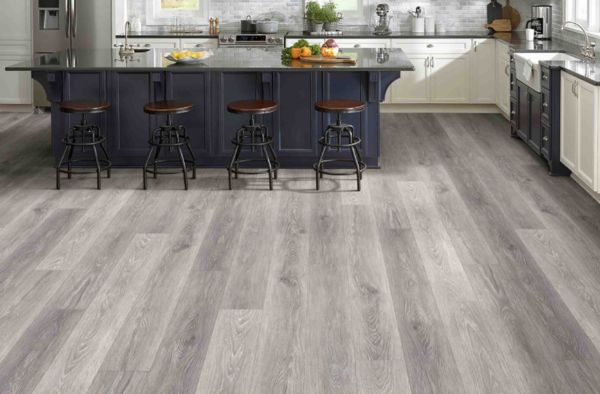 Stylish kitchen design with luxury vinyl plank flooring in St Peters, MO